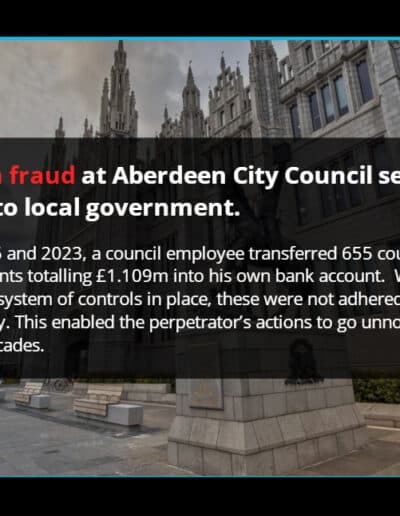 Fraud in the news in Scotland