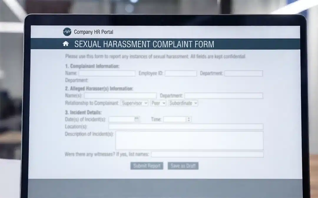 Preventing Sexual Harassment at Work: reporting policy Preventing Sexual Harassment at Work: reporting policy